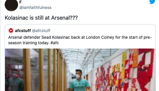  Sead Kolasinac - ARSENAL FANS REACT TO SEAD KOLASINAC STARTING PRE-SEASON TRAINING - Bóng Đá