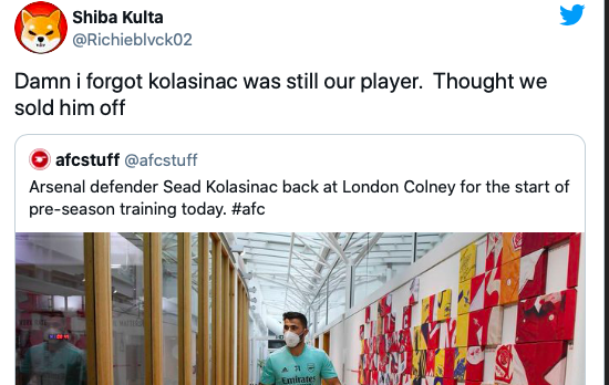  Sead Kolasinac - ARSENAL FANS REACT TO SEAD KOLASINAC STARTING PRE-SEASON TRAINING - Bóng Đá