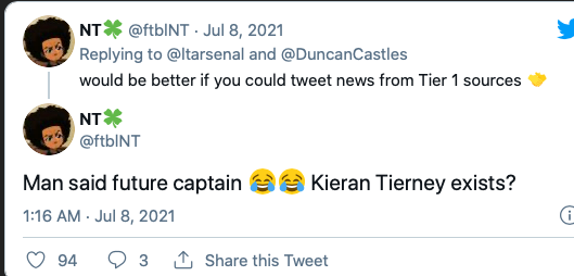 Arsenal fans are far from happy after it was reported that Mikel Arteta sees Ben White as a future captain of Arsenal. - Bóng Đá