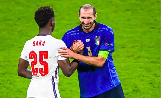 Chiellini fouled on Saka - Bóng Đá