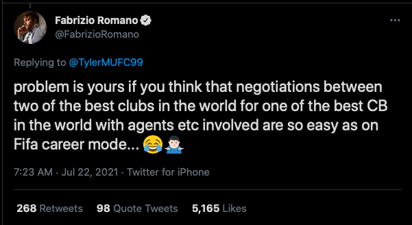Romano on Varane - Man Utd - Bóng Đá