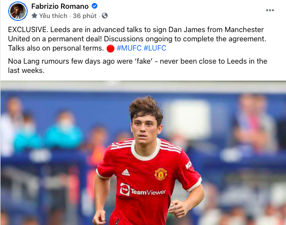 Romano on James to Leeds - Bóng Đá