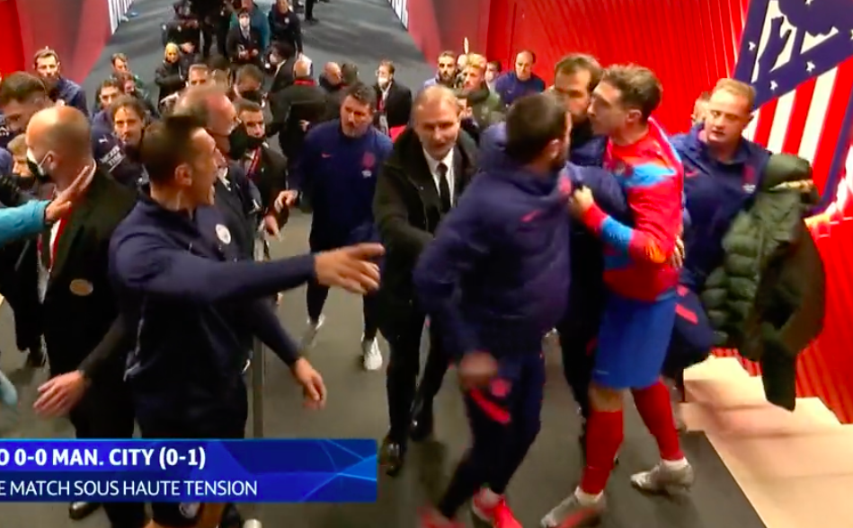 SỐC: Sao Atletico hung hăng, đòi tẩn nhau với cả đội Man City trong đường hầm - Bóng Đá