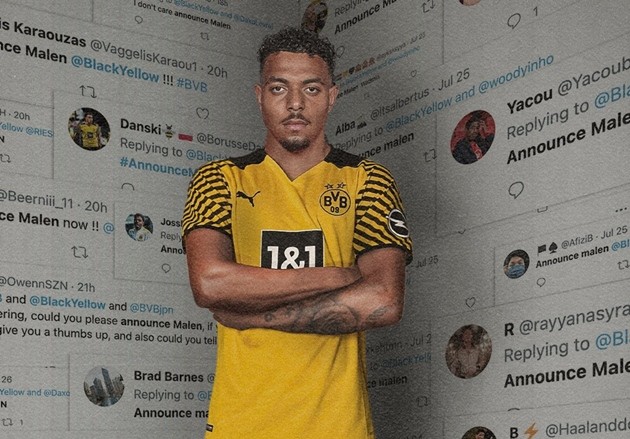 Dortmund confirm Malen signing from PSV following Sancho departure and amid Haaland speculation - Bóng Đá