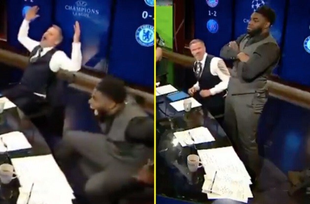 Jamie Carragher had Micah Richards doing cartwheels in CBS Sports studio - Bóng Đá