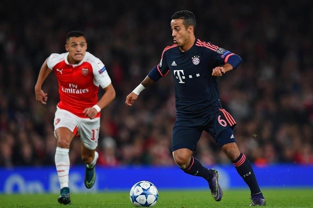 thiago alcantara arsenal - Bóng Đá
