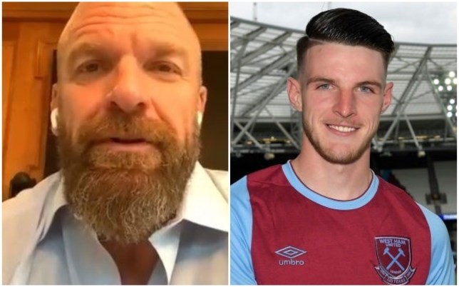 WWE legend Triple H urges Declan Rice to reject Chelsea transfer - Bóng Đá