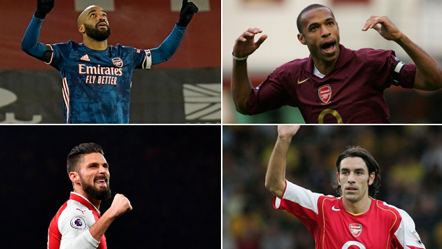 Lập đại công, Lacazette ngồi chung mâm với 2 huyền thoại Arsenal - Bóng Đá