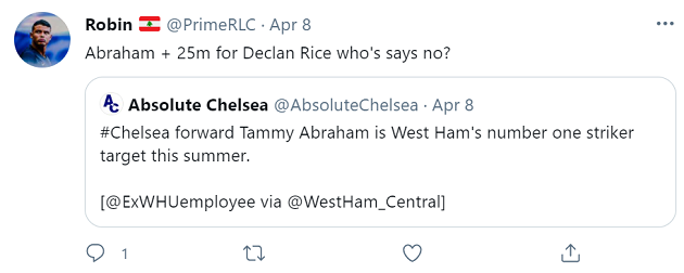 Fan Chelsea trước tin đồn đổi Tammy Abraham lấy Declan Rice - Bóng Đá