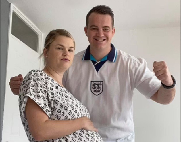 Football fan whose pregnant fiancée is two days overdue insists he STILL plans to go to Wembley for the final even  - Bóng Đá