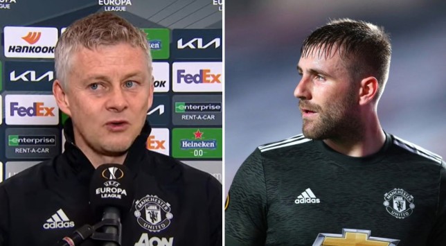 Ole Gunnar Solskjaer explains why he subbed off Luke Shaw at half-time  - Bóng Đá