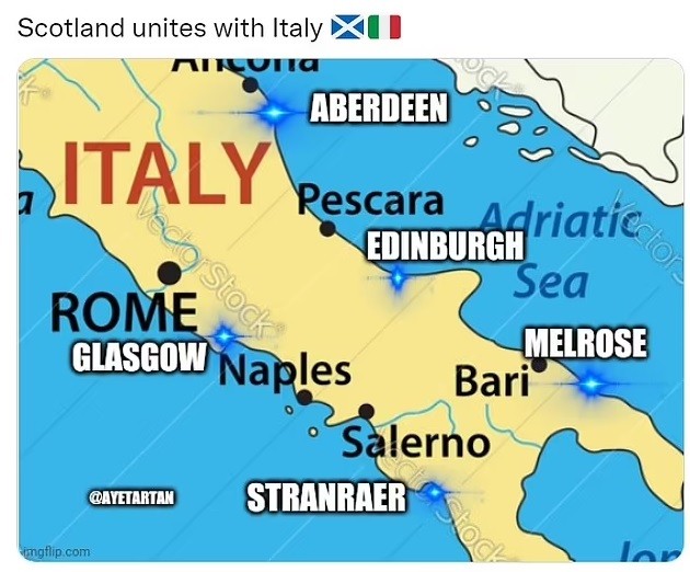 At least SOME Brits are happy! ‘Italian Jock’ Scottish fans rejoice in the rain after the Auld Enemy were defeated on penalties - Bóng Đá