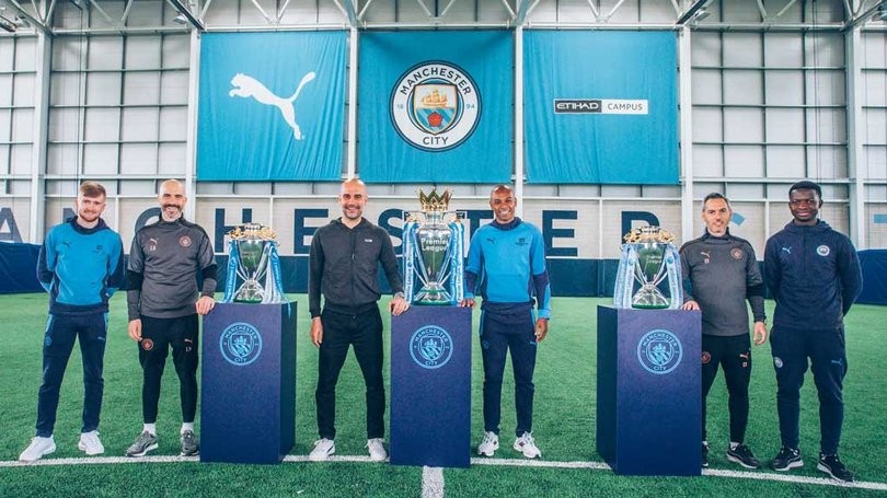 Man City trở thành đội đầu tiên 'ăn 3' ở Premier League  - Bóng Đá