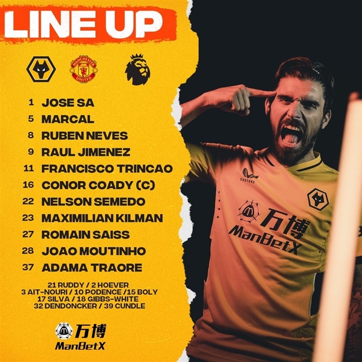 TRỰC TIẾP Wolves vs Man Utd: 2 tân binh đá chính - Bóng Đá