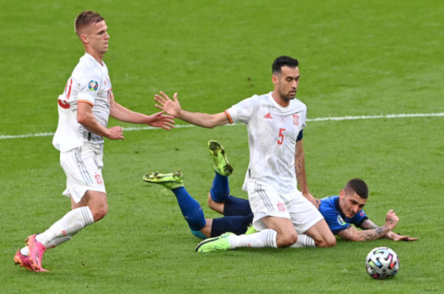 TRỰC TIẾP Ý 0-0 Tây Ban Nha (H1): Ăn miếng trả miếng - Bóng Đá