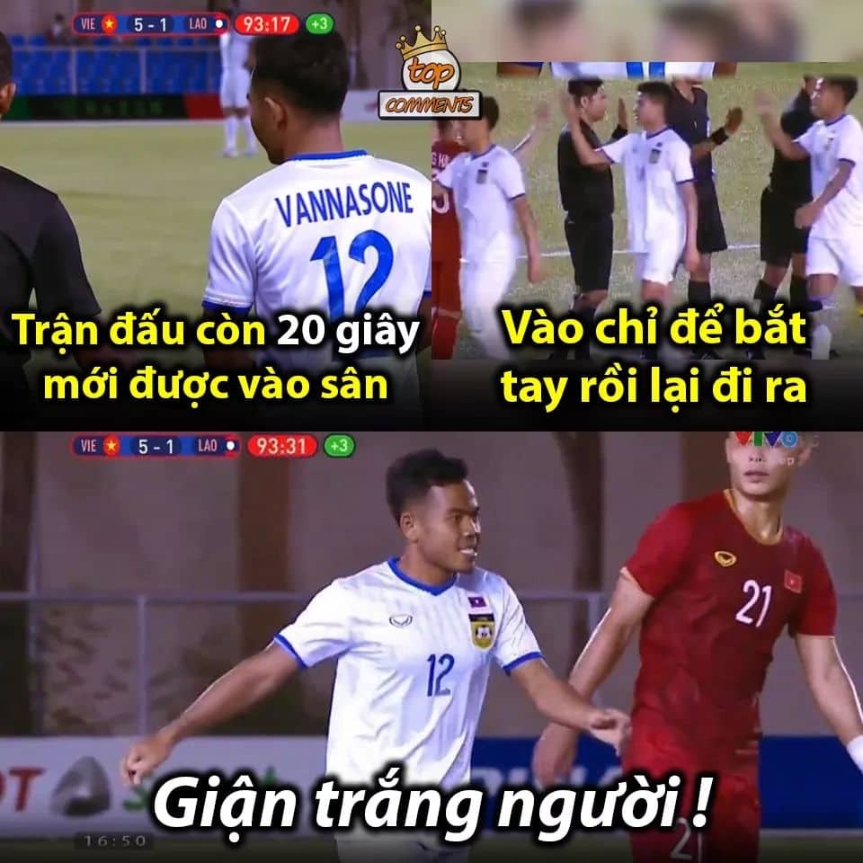 Ảnh chế U22 Việt Nam vs Lào - Bóng Đá