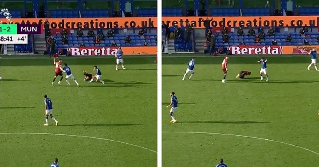 Phạm lỗi với Fred, sao Everton lập tức bị 'hổ báo' Man Utd dằn mặt - Bóng Đá