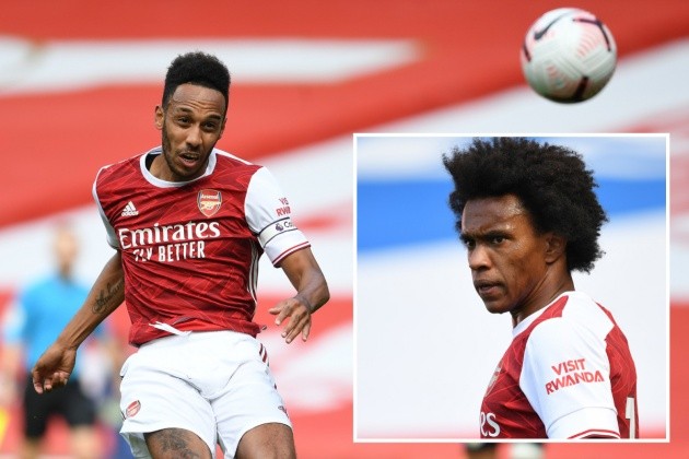 Aubameyang scores twice & Ozil features as Arsenal suffer friendly defeat to Aston Villa - Bóng Đá