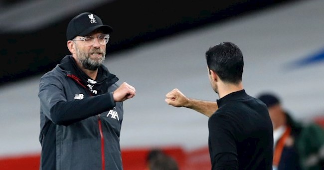 Arteta đối đầu Klopp cho danh hiệu 