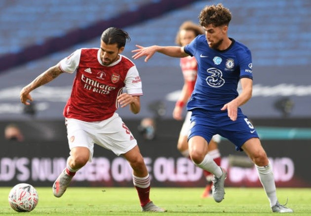 Jorginho shout at Chelsea team-mate Kurt Zouma as he gets skinned by Aubameyang for Arsenal’s FA Cup winning goal - Bóng Đá