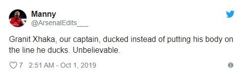 Granit Xhaka slammed for ‘ducking’ Scott McTominay’s shot for Manchester United’s goal against Arsenal - Bóng Đá