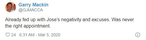 TOTTENHAM HOTSPUR: SPURS FANS REACT TO MOURINHO REMARKS - Bóng Đá