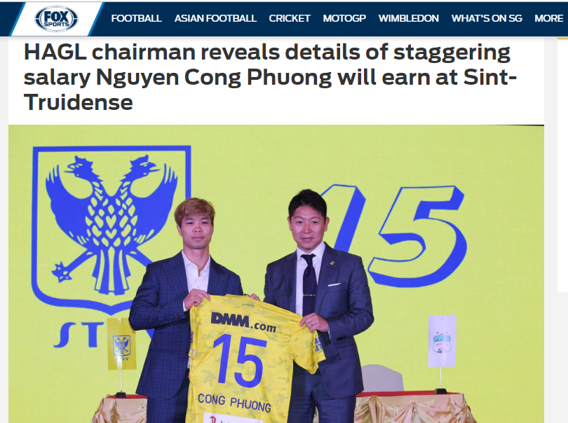 Báo châu Á: Đã rõ mức lương của Công Phượng tại Sint-Truidense - Bóng Đá