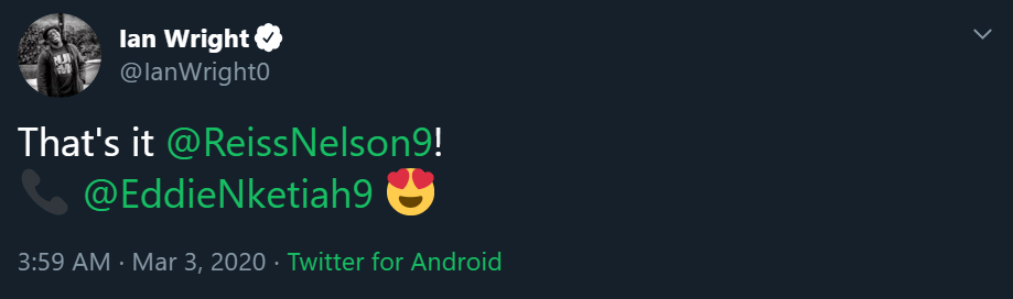 Ian Wright sends message to Reiss Nelson and Eddie Nketiah after Arsenal's second goal - Bóng Đá