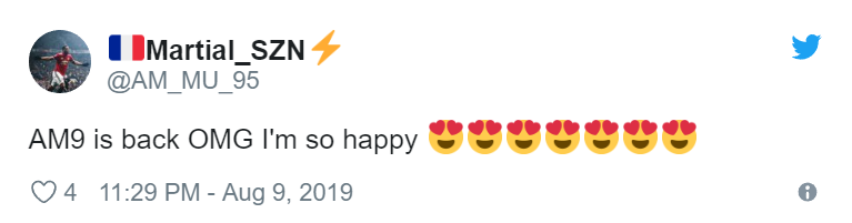 Manchester United fans react to Anthony Martial squad number change - Bóng Đá