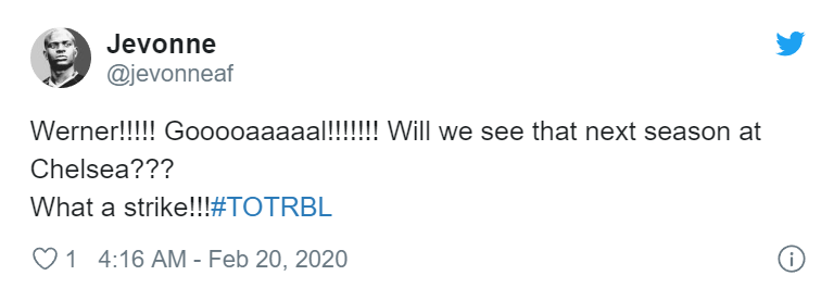 'You love to see it!' - Chelsea fans go wild over what Timo Werner did vs Tottenham - Bóng Đá