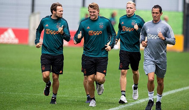 ảnh: AJAX hội quân tập, De Ligt vẫn có mặt - Bóng Đá