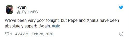 ‘World class tonight’: Some Arsenal fans impressed with one player against Olympiakos: Pepe - Bóng Đá