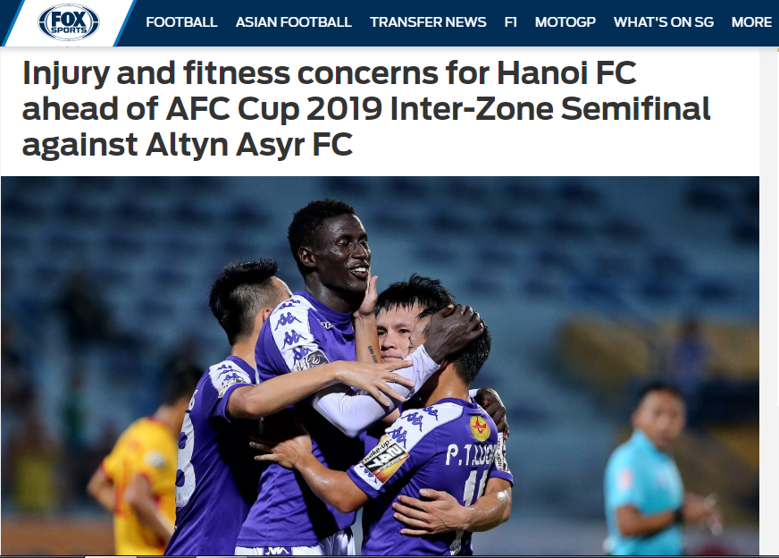 Báo châu Á: Hà Nội sẽ giành kết quả tốt mặc cho 