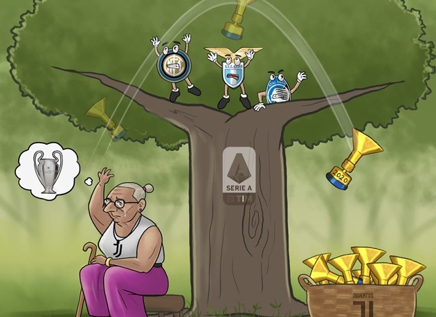Ảnh chế Juve vô địch Serie A - Bóng Đá