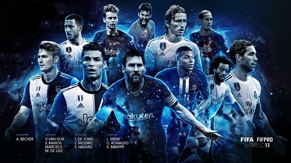 ảnh messi nhận danh hiệu THe Best - Bóng Đá