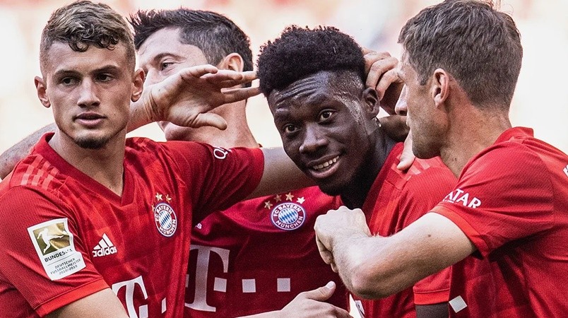 Bayern Munich's Alphonso Davies: 