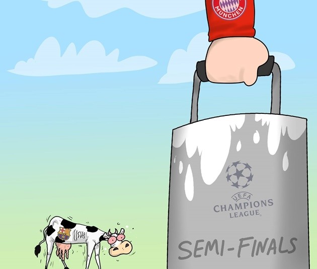 Ảnh chế Barca thua Bayern - Bóng Đá