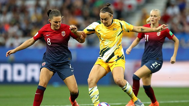 nữ NAUY - ÚC - Bóng Đá