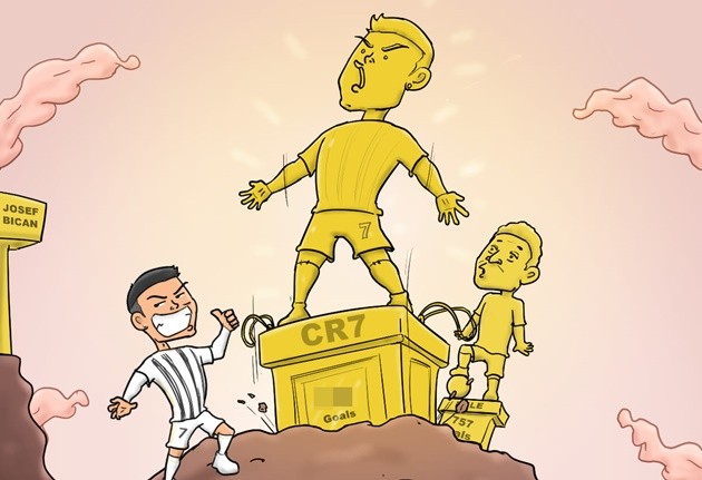 Cười té khói với loạt ảnh chế Ronaldo phá kỷ lục ghi bàn - Bóng Đá