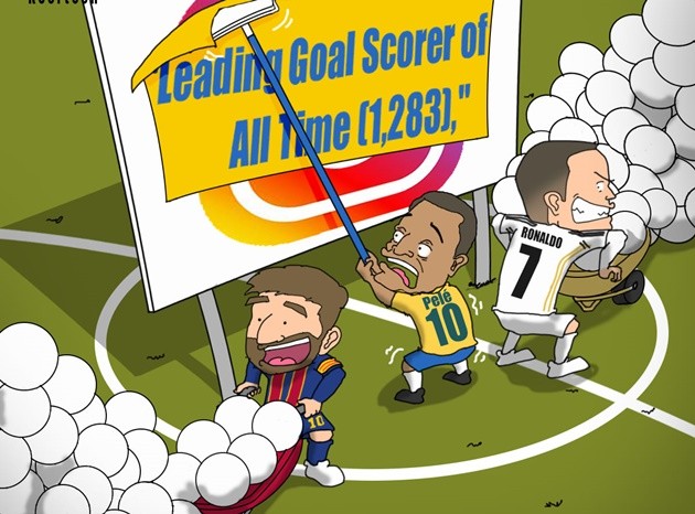 Cười té khói với loạt ảnh chế Ronaldo phá kỷ lục ghi bàn - Bóng Đá