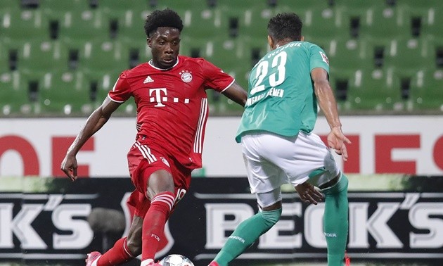 Alphonso Davies hit a top speed of 36.51km/h vs Werder - Bóng Đá