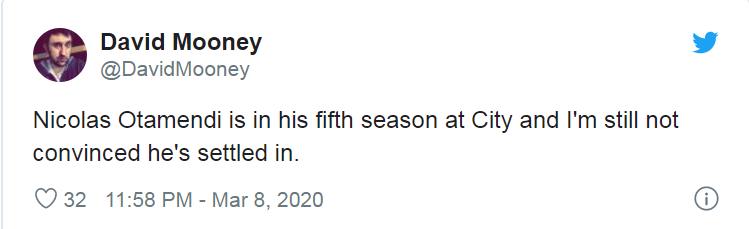 Thua trận derby, CĐV nóng mặt, đòi tống cổ 1 cái tên khỏi Man City (Otamendi) - Bóng Đá