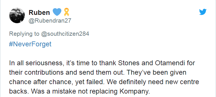 Thua trận derby, CĐV nóng mặt, đòi tống cổ 1 cái tên khỏi Man City (Otamendi) - Bóng Đá