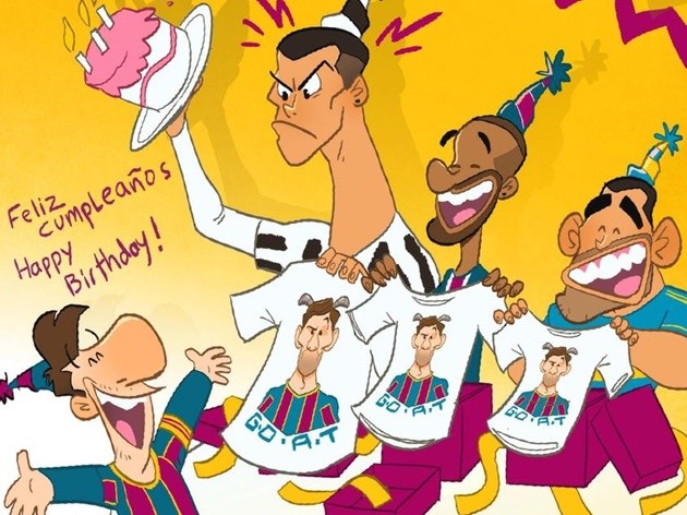 Cười té khói với loạt ảnh chế sinh nhật Ronaldo - Bóng Đá