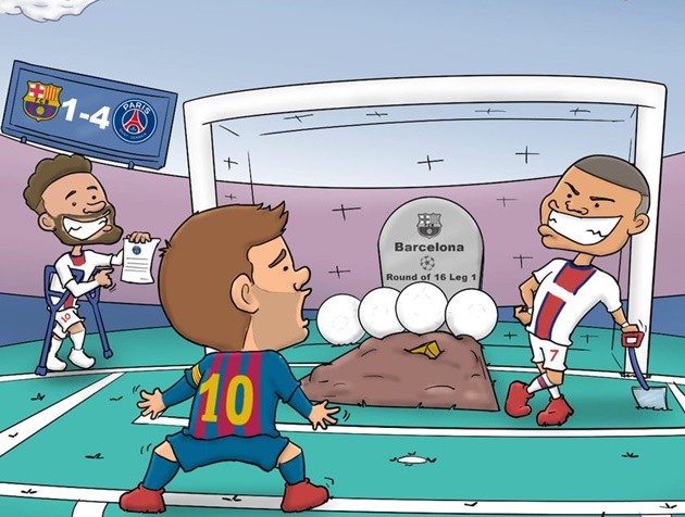 Cười té khói với loạt ảnh chế PSG đại thắng Barca - Bóng Đá