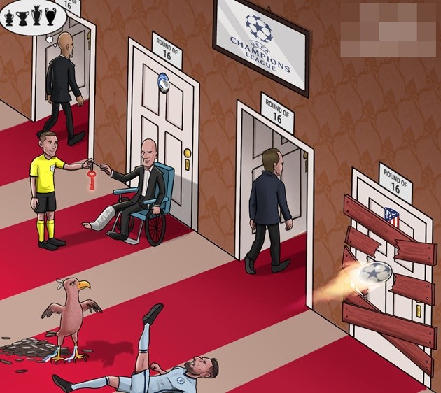 Cười té khói với loạt ảnh chế vòng 1/8 Champions League - Bóng Đá