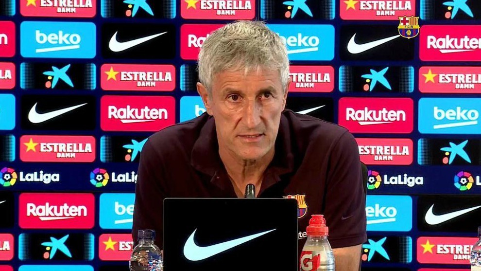 Setien: I haven't considered that the Napoli match could be my last in charge of Barcelona - Bóng Đá