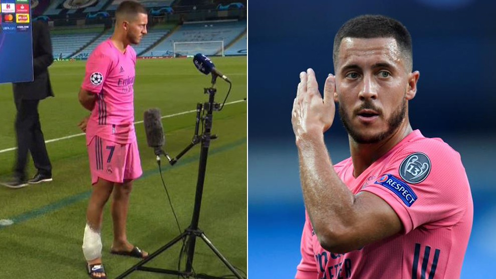 Hazard ended the night with ice strapped to his ankle - Bóng Đá