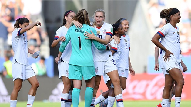 ảnh trận: nữ Mỹ - TBN - Bóng Đá