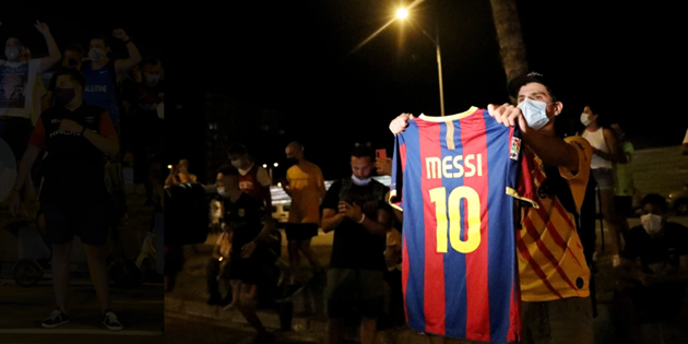 CĐV Barcelona biểu tình bên ngoài SVĐ Nou Camp - Bóng Đá